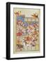 Battle Scene, Illustration from the 'shahnama'-Indian School-Framed Giclee Print