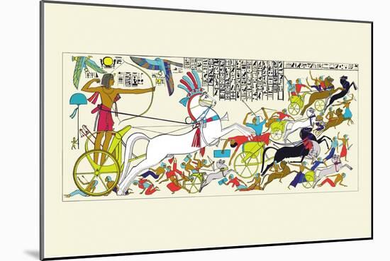 Battle Scene of Seti I and the Khita-J. Gardner Wilkinson-Mounted Art Print