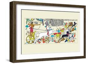 Battle Scene of Seti I and the Khita-J. Gardner Wilkinson-Framed Art Print