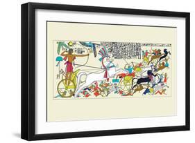 Battle Scene of Seti I and the Khita-J. Gardner Wilkinson-Framed Art Print