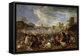 Battle Scene-Salvator Rosa-Framed Stretched Canvas