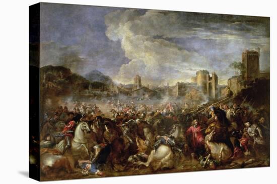 Battle Scene-Salvator Rosa-Stretched Canvas