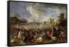 Battle Scene-Salvator Rosa-Framed Stretched Canvas