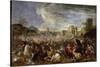 Battle Scene-Salvator Rosa-Stretched Canvas