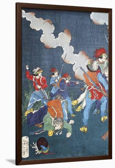 Battle Scene-null-Framed Giclee Print