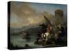 Battle Scene-Jan van Huchtenburgh-Stretched Canvas