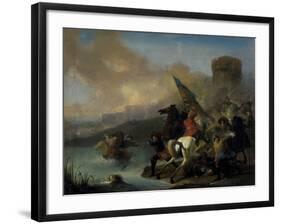 Battle Scene-Jan van Huchtenburgh-Framed Giclee Print