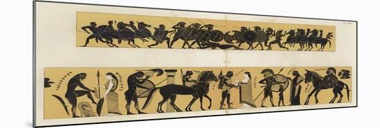 Battle Scenes in Ancient Greece-null-Mounted Giclee Print