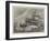 Battle-Ship of the Admiral Class in Heavy Weather-null-Framed Giclee Print