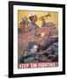 Battle Stations! Keep'em Fighting-null-Framed Art Print