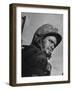 Battle Weary, Cigarette Smoking Marine on Saipan During Fight to Wrest the Island from Japanese-W^ Eugene Smith-Framed Photographic Print