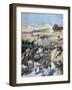 Battle with the Brigands, Algeria, 1892-Frederic Lix-Framed Giclee Print