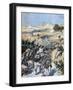 Battle with the Brigands, Algeria, 1892-Frederic Lix-Framed Giclee Print