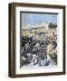 Battle with the Brigands, Algeria, 1892-Frederic Lix-Framed Giclee Print