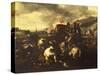Battle-Salvator Rosa-Stretched Canvas
