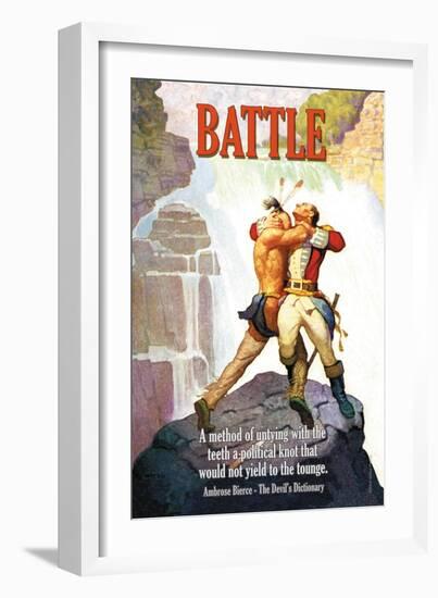 Battle-null-Framed Art Print