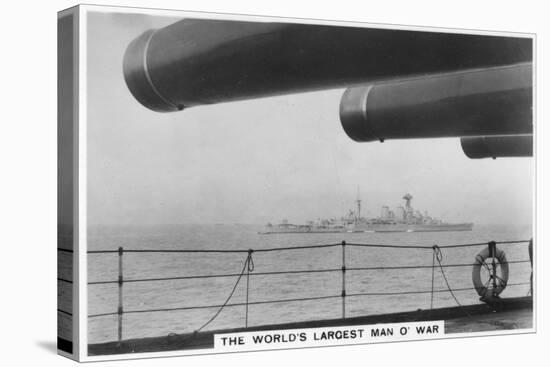 Battlecruiser HMS 'Hood, Seen from HMS 'Nelson, 1937-null-Stretched Canvas