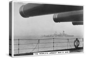 Battlecruiser HMS 'Hood, Seen from HMS 'Nelson, 1937-null-Stretched Canvas