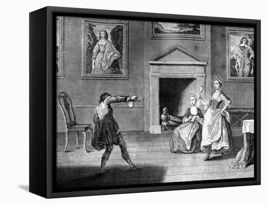 Battledore and Shuttlecock, 1743-Nathaniel Parr-Framed Stretched Canvas
