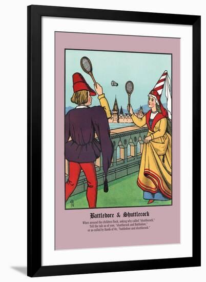 Battledore and Shuttlecock, c.1873-J.e. Rogers-Framed Art Print