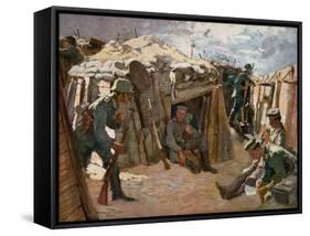 Battlefield in Western Flanders-Felix Schwormstadt-Framed Stretched Canvas