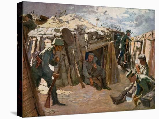 Battlefield in Western Flanders-Felix Schwormstadt-Stretched Canvas