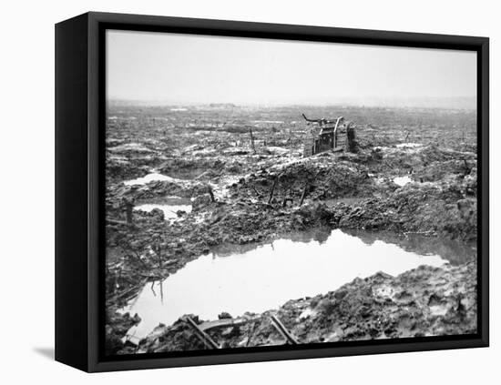 Battlefield Near Passchendaele, Flanders, October 1917-English Photographer-Framed Stretched Canvas