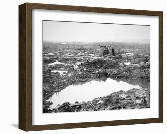 Battlefield Near Passchendaele, Flanders, October 1917-English Photographer-Framed Photographic Print