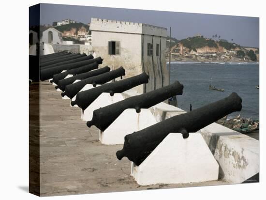 Battlements, Cape Coast Castle, Dating from 1652, Unesco World Heritage Site, Ghana, West Africa-David Poole-Stretched Canvas