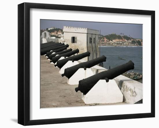 Battlements, Cape Coast Castle, Dating from 1652, Unesco World Heritage Site, Ghana, West Africa-David Poole-Framed Photographic Print