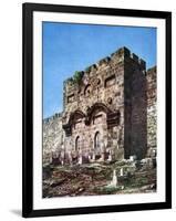 Battlements of Temple Hill, Jerusalem, Israel, 1933-1934-null-Framed Giclee Print