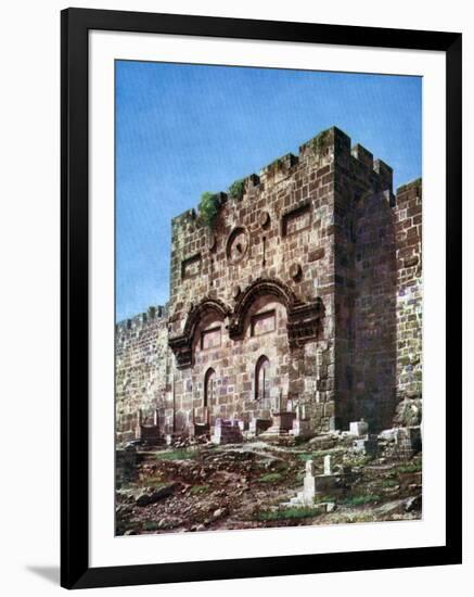 Battlements of Temple Hill, Jerusalem, Israel, 1933-1934-null-Framed Giclee Print