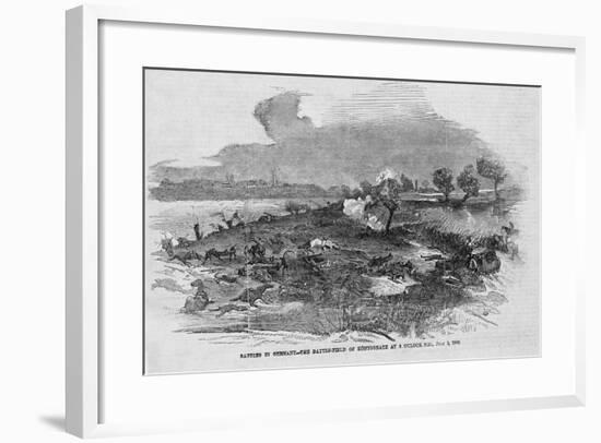 Battles in Germany--The Battle-Field of Koniggratz at 9 O'clock P.M., July 3, 1866.-null-Framed Giclee Print