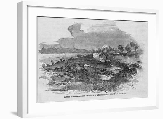 Battles in Germany--The Battle-Field of Koniggratz at 9 O'clock P.M., July 3, 1866.-null-Framed Giclee Print