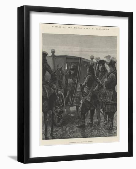 Battles of the British Army, Blenheim-Richard Caton Woodville II-Framed Giclee Print