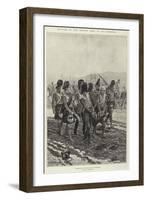 Battles of the British Army, Corunna, Carrying Sir John Moore from the Battle-Field-Richard Caton Woodville II-Framed Giclee Print