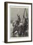 Battles of the British Army, Cressy, Edward III Crossing the Somme in the Face of the French Army-Richard Caton Woodville II-Framed Giclee Print