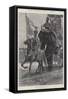 Battles of the British Army, Plassey-Richard Caton Woodville II-Framed Stretched Canvas