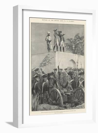 Battles of the British Army, Plassey-Richard Caton Woodville II-Framed Giclee Print