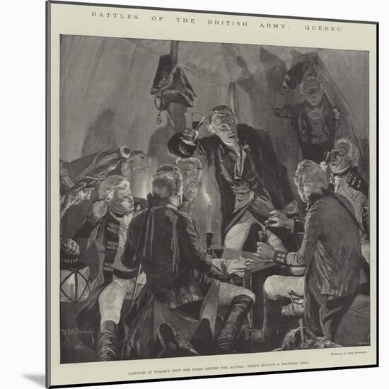 Battles of the British Army, Quebec-Richard Caton Woodville II-Mounted Giclee Print