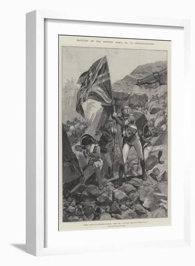 Battles of the British Army, Seringapatam-Richard Caton Woodville II-Framed Giclee Print