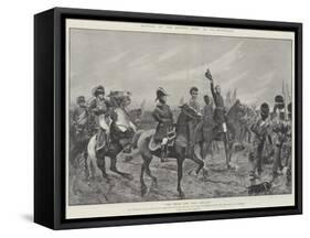 Battles of the British Army, Waterloo-Richard Caton Woodville II-Framed Stretched Canvas