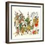 Battles of the Spanish Conquistadors in Mexico, c.1500-null-Framed Giclee Print