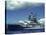 Battleship During Us Navy Manuevers Off Hawaii-Carl Mydans-Stretched Canvas