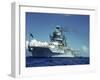 Battleship During Us Navy Manuevers Off the Hawaiian Islands-Carl Mydans-Framed Photographic Print