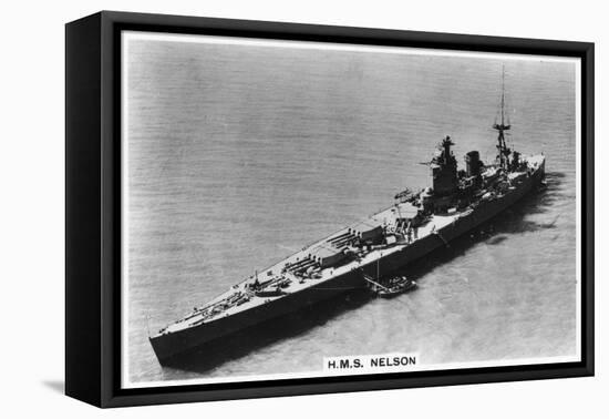 Battleship HMS Nelson, 1937-null-Framed Stretched Canvas