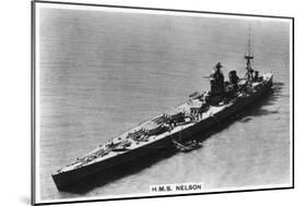 Battleship HMS Nelson, 1937-null-Mounted Giclee Print