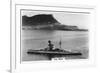 Battleship HMS Revenge Off Gilbralter, 1937-null-Framed Giclee Print