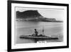 Battleship HMS Revenge Off Gilbralter, 1937-null-Framed Giclee Print