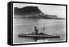 Battleship HMS Revenge Off Gilbralter, 1937-null-Framed Stretched Canvas